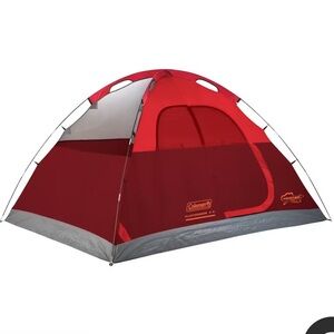Coleman Red 4 Person Dome Tent